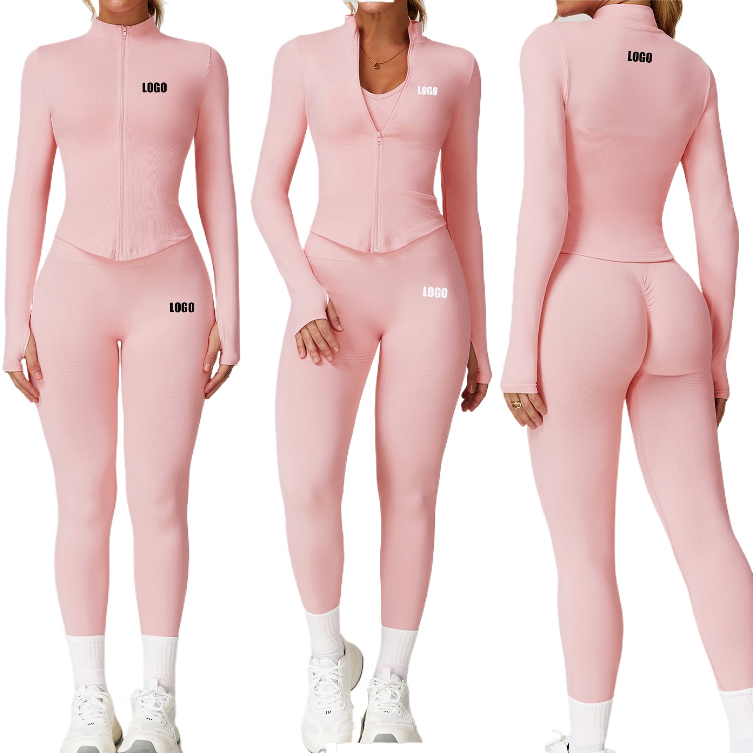 Yoga Fitness Logo - Custom LOGO women's seamless yoga sportswear