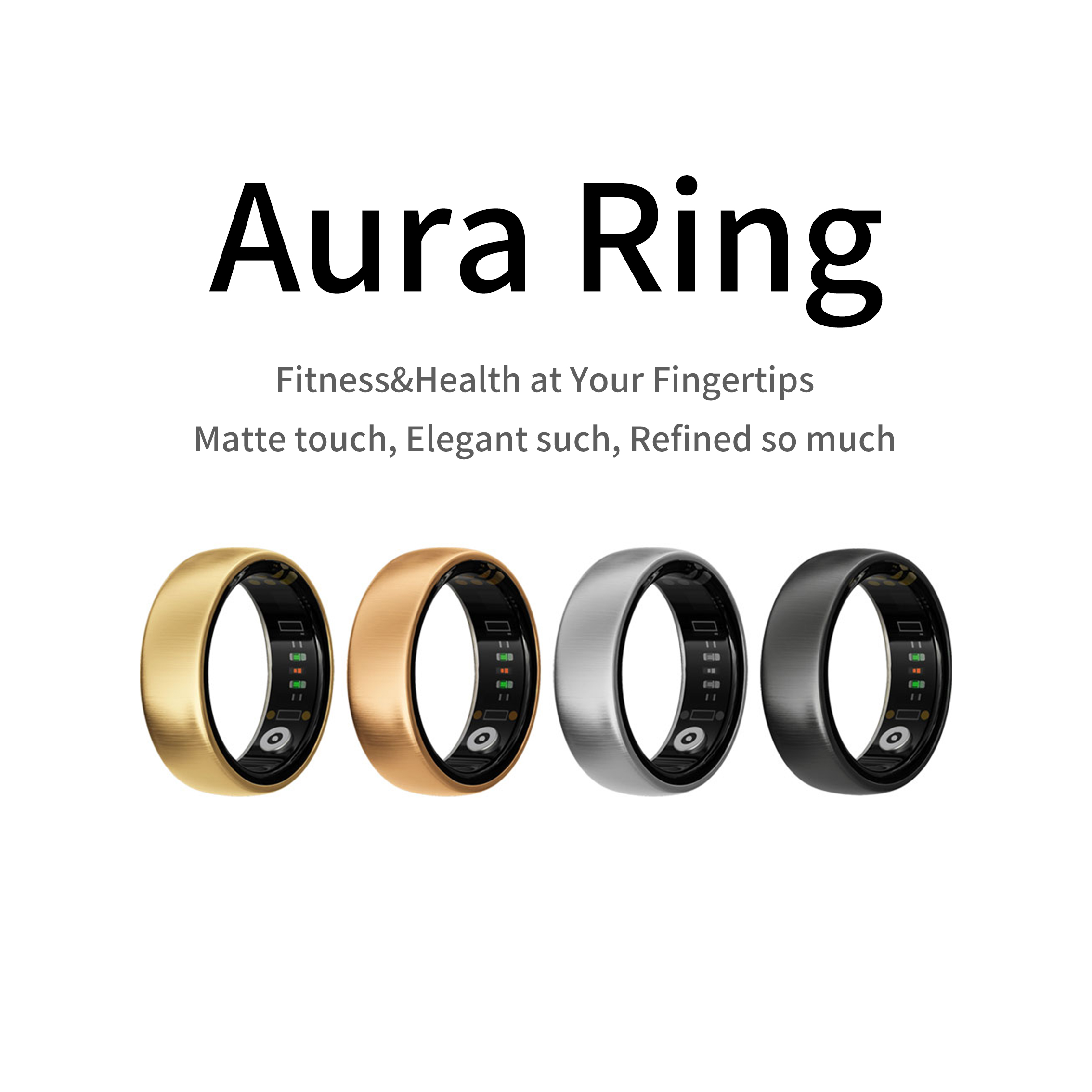 Gymnastics Rings - AURA Matt Smart Ring Fitness Sports