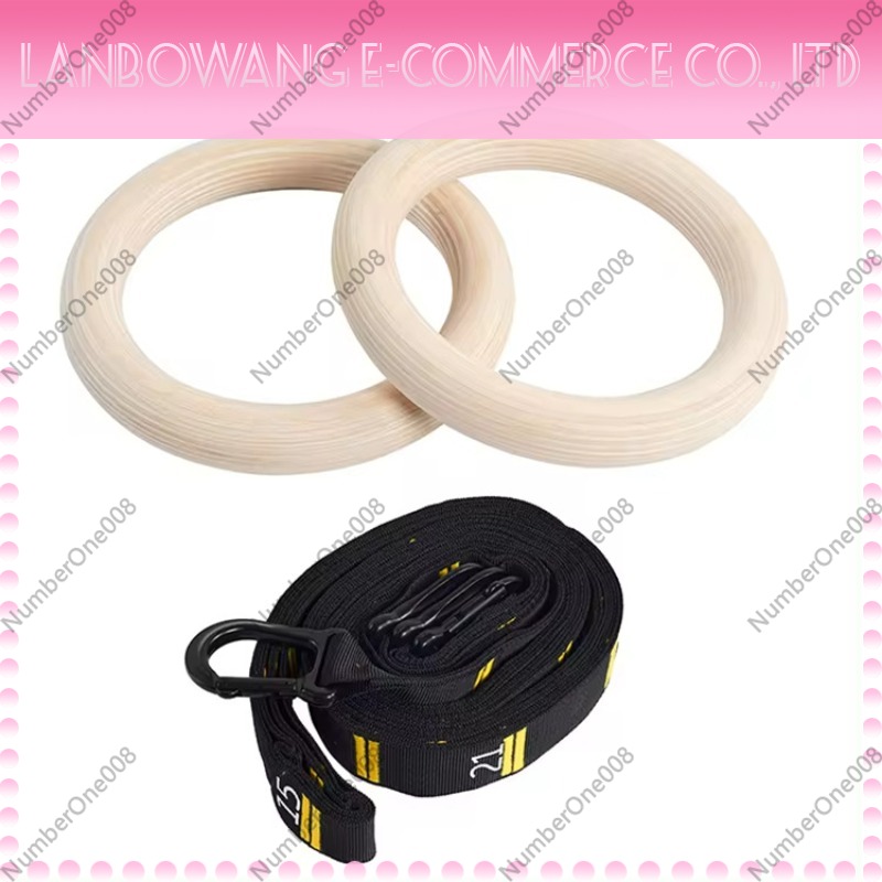 Gymnastics Rings - Solid Birch Wood Gymnastic Rings Fitness