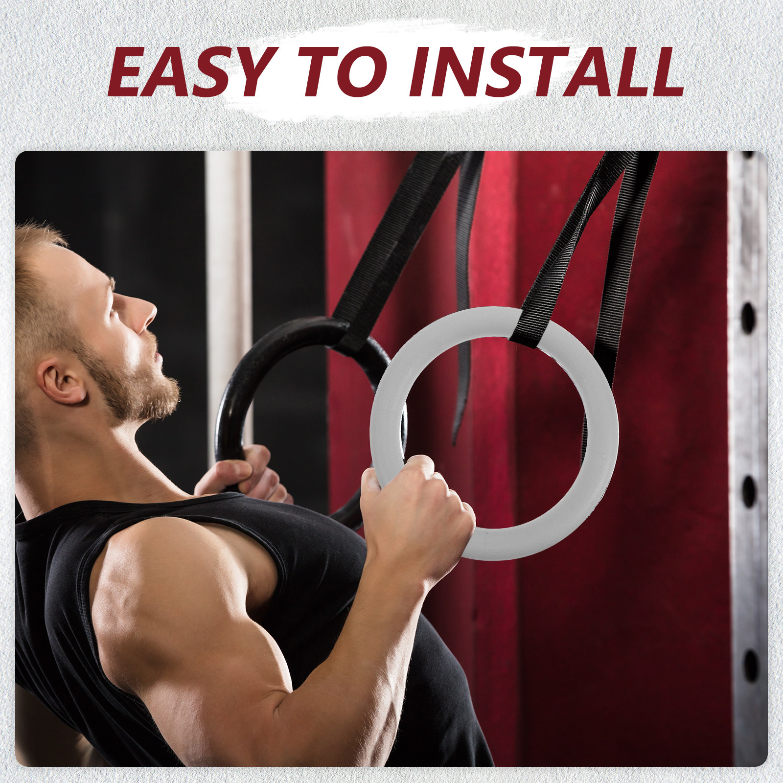 Gymnastics Rings - 2Pcs Gymnastic Rings Pull Up Rings