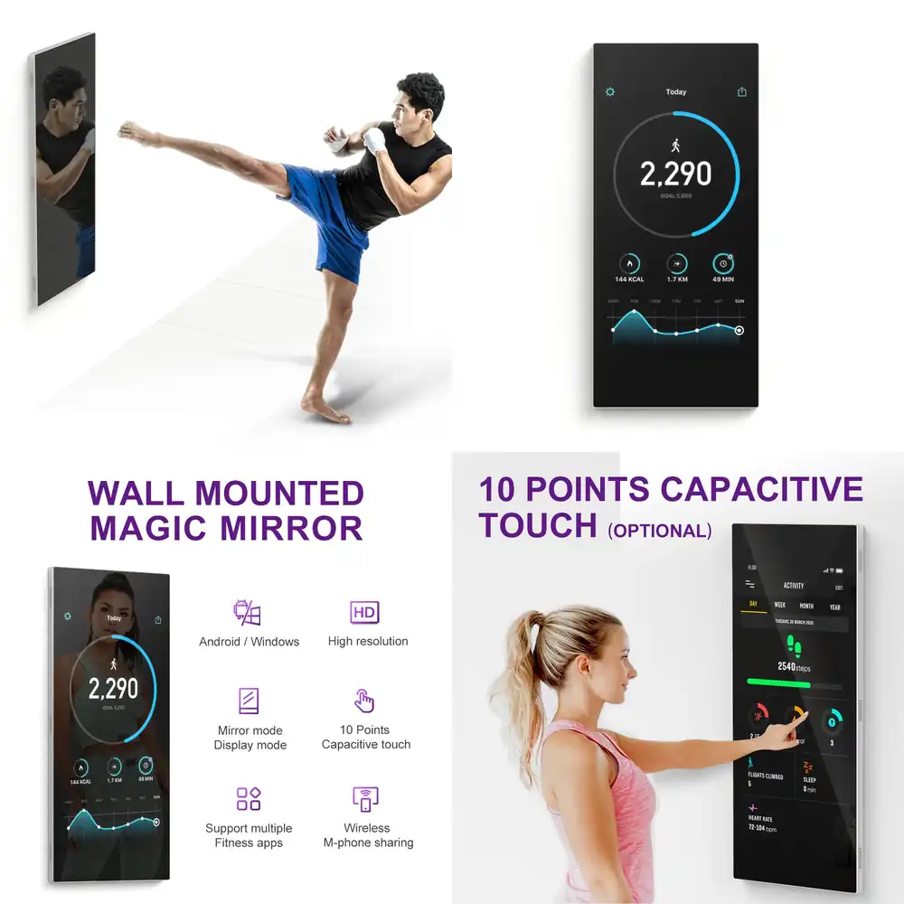 Yoga For Fitness App - Wall Mounted Interactive Mirror for Fitness