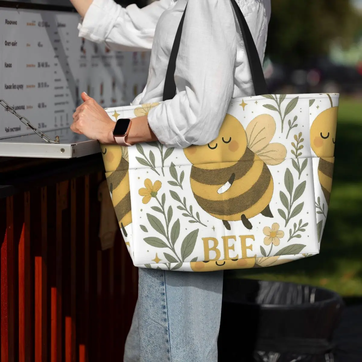 Yoga Fitness Quotes - Bee Kind Cute Bumblebee Floral With