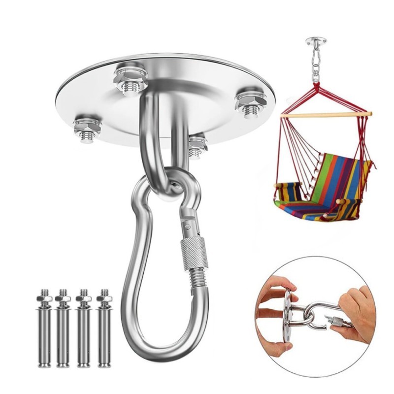 Yoga Swing Aerial - Stainless Steel Suspension Bracket Hammock Mount