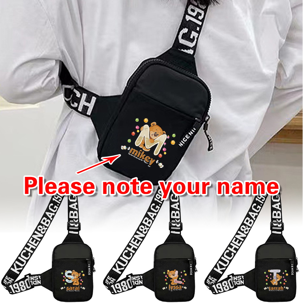 Yoga Fitness Name - Personalized Customized Name Chest Bag Men