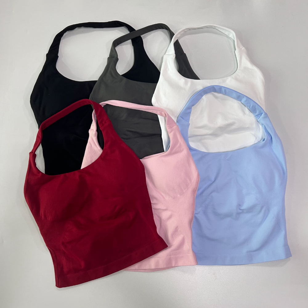 No Logo Women Gym Set Halter T - Yoga Fitness Logo review and price