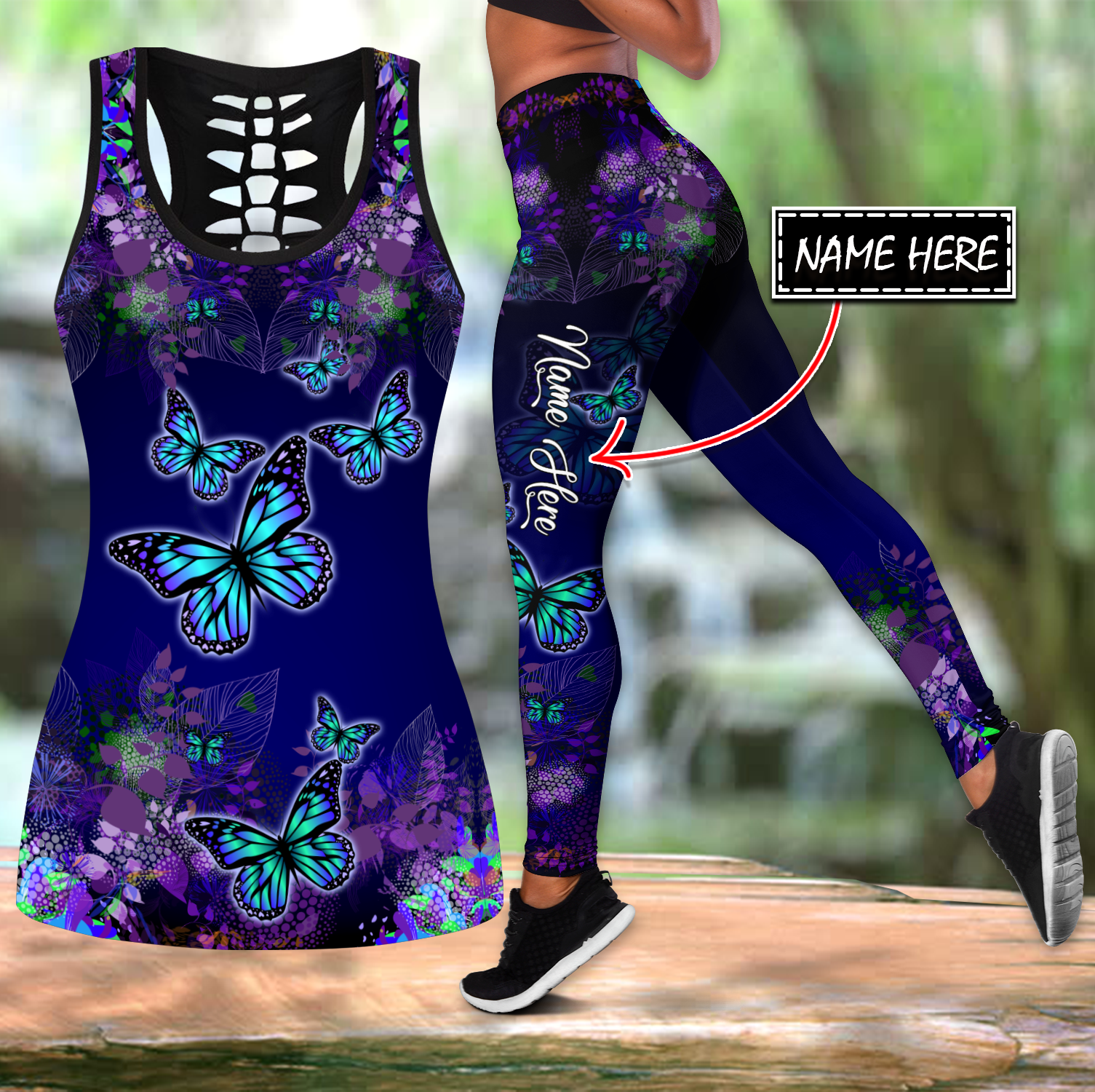 Custom Name Butterfly 3D Print - Yoga Fitness Name review and price