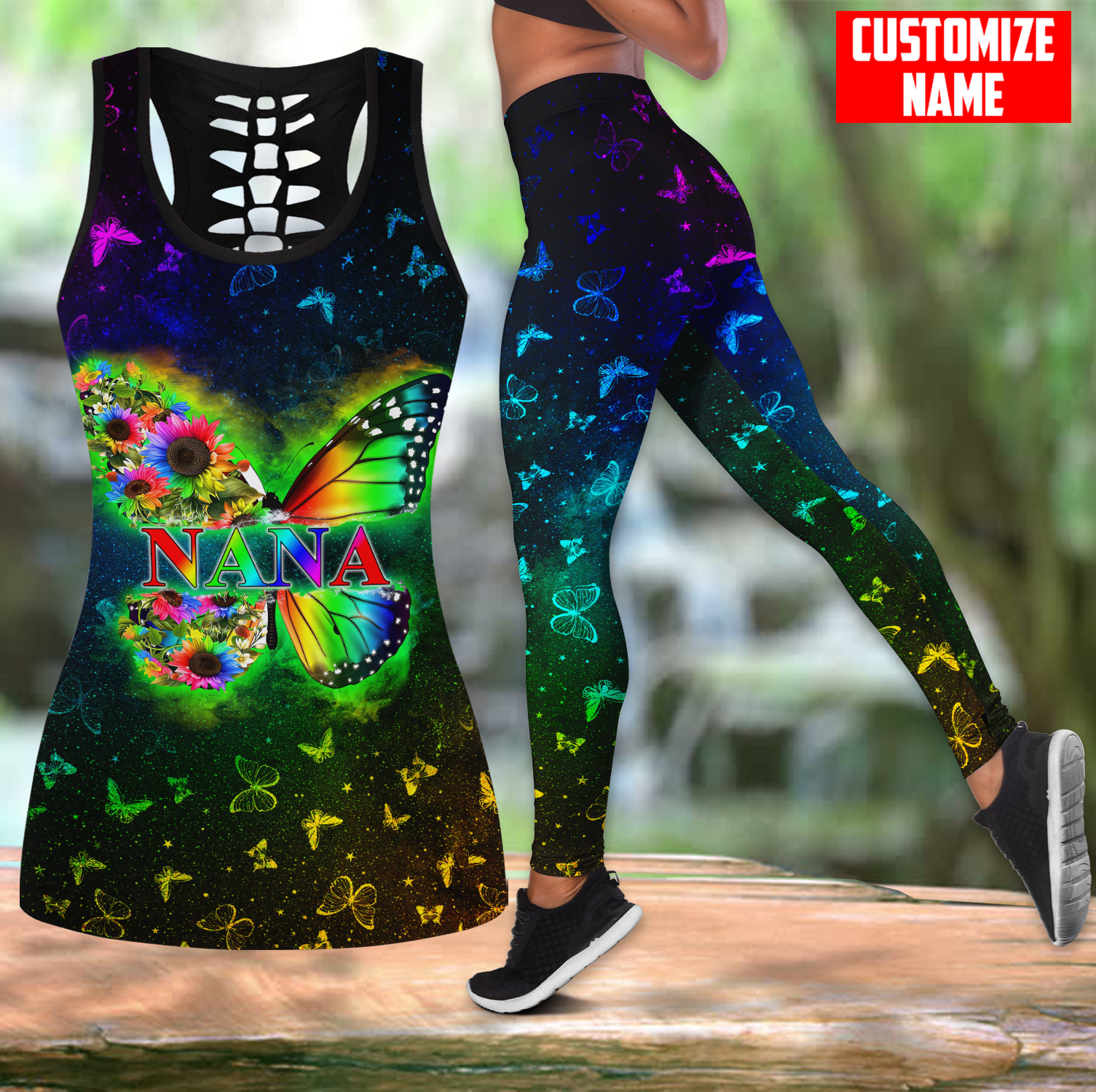 Custom Name Butterfly 3D Print - Yoga Fitness Name review and price