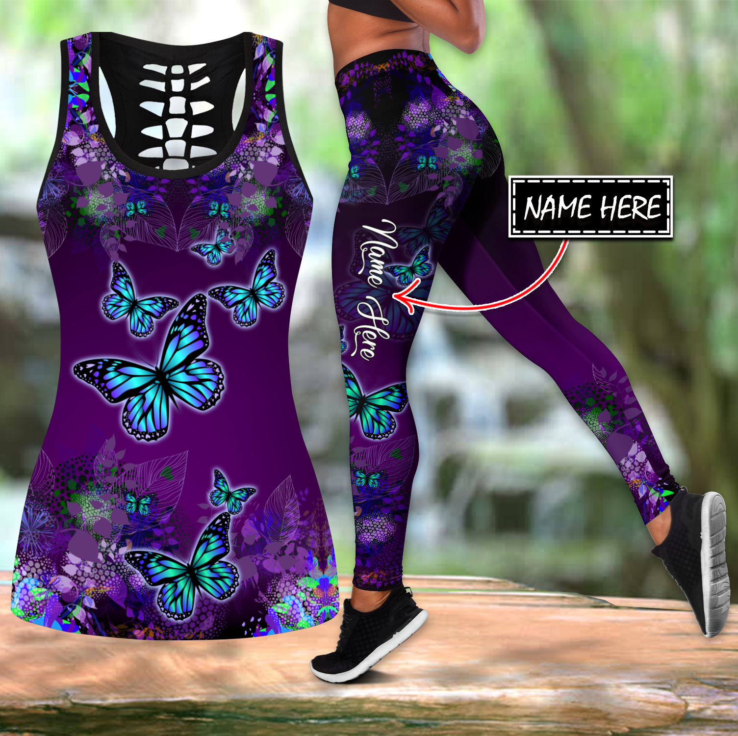 Custom Name Butterfly 3D Print - Yoga Fitness Name review and price