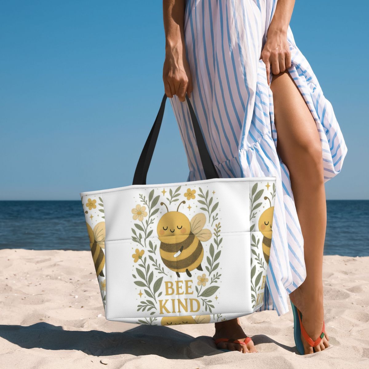 Bee Kind Cute Bumblebee Floral - Yoga Fitness Quotes review and price