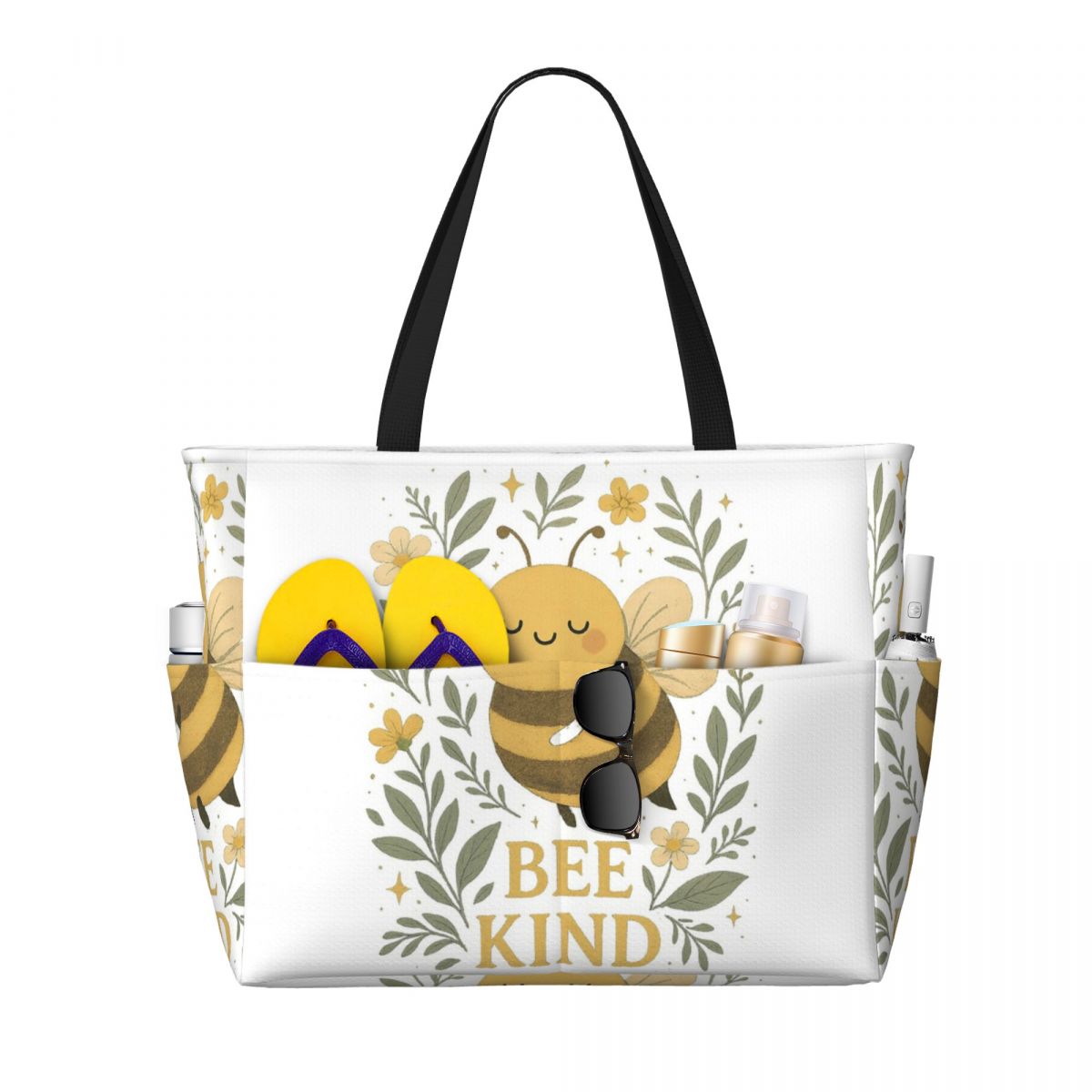 Bee Kind Cute Bumblebee Floral - Yoga Fitness Quotes review and price