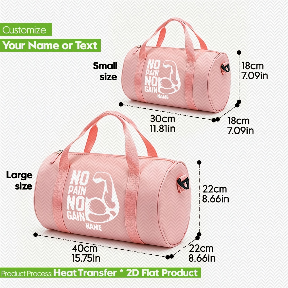 Custom Name Gym Duffel,  Light - Yoga Fitness Name review and price