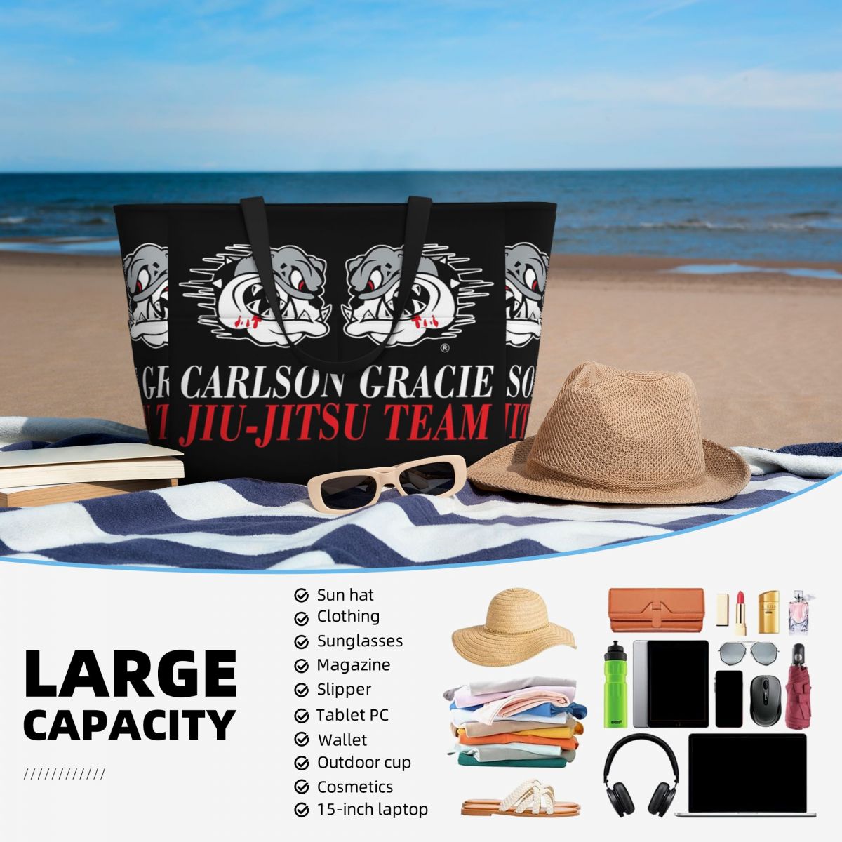 Carlson Gracie Jiu-Jitsu Team  - Yoga Fitness Logo review and price