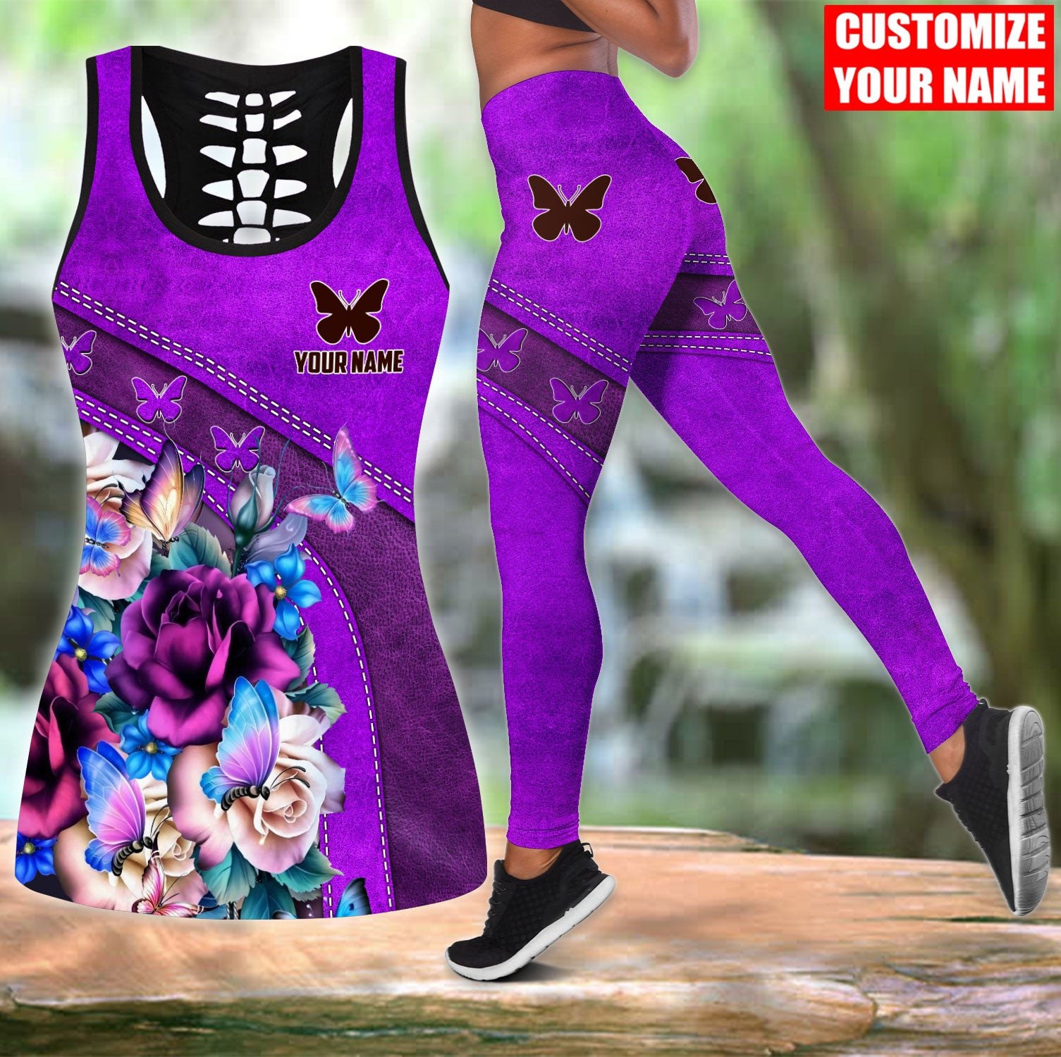 Personalized Name Butterfly 3D - Yoga Fitness Name review and price