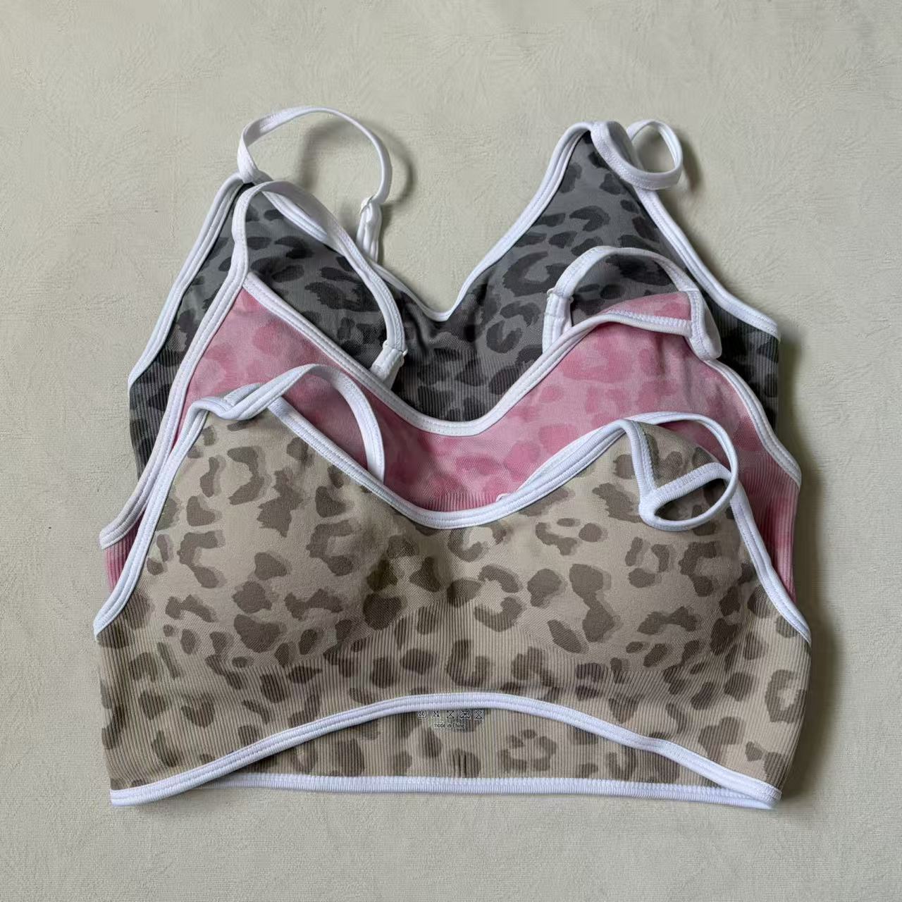 Logo Women Leopard Print Thin  - Yoga Fitness Logo review and price