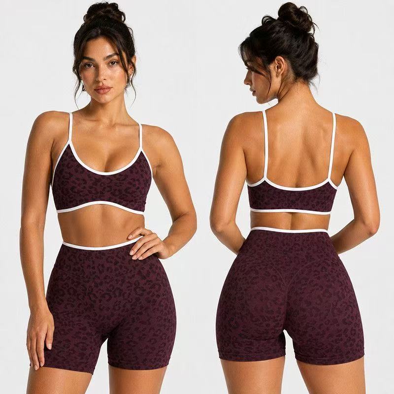 Logo Women Leopard Print Thin  - Yoga Fitness Logo review and price